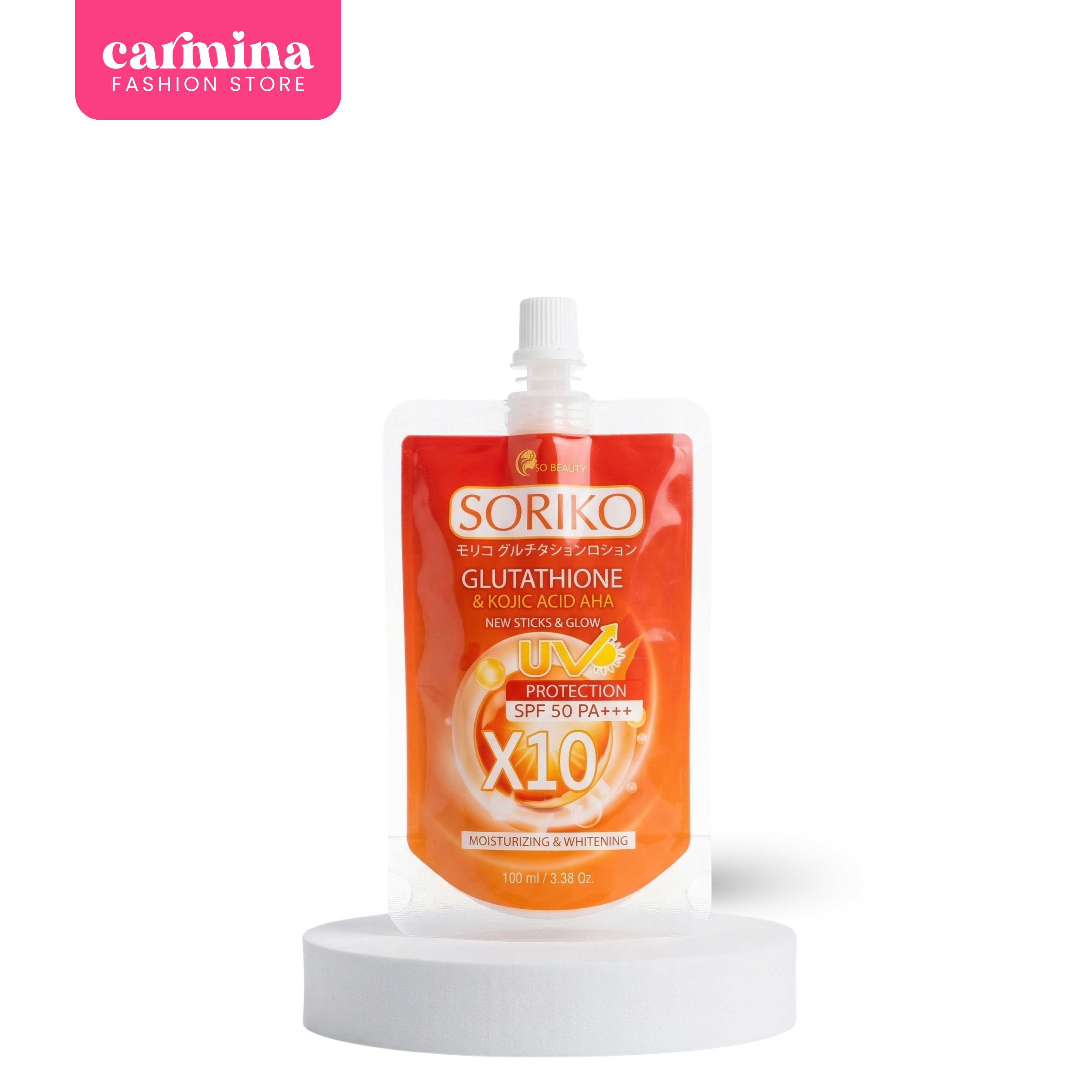 APT Soriko Glutathione+ Kojic Acid AHA Lotion 100ml #9925