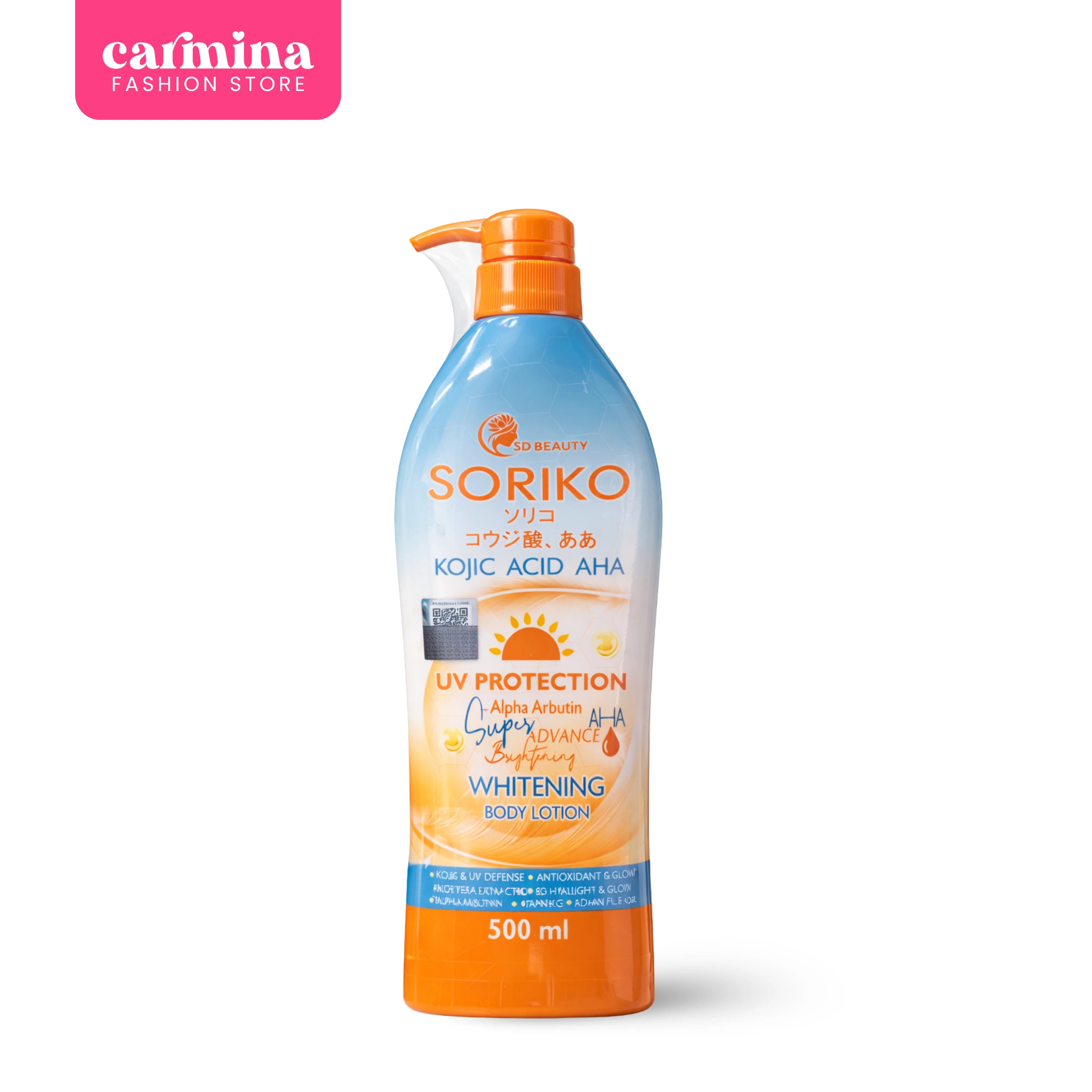 Soriko Body Lotion UV with Kojic 500ml #9909