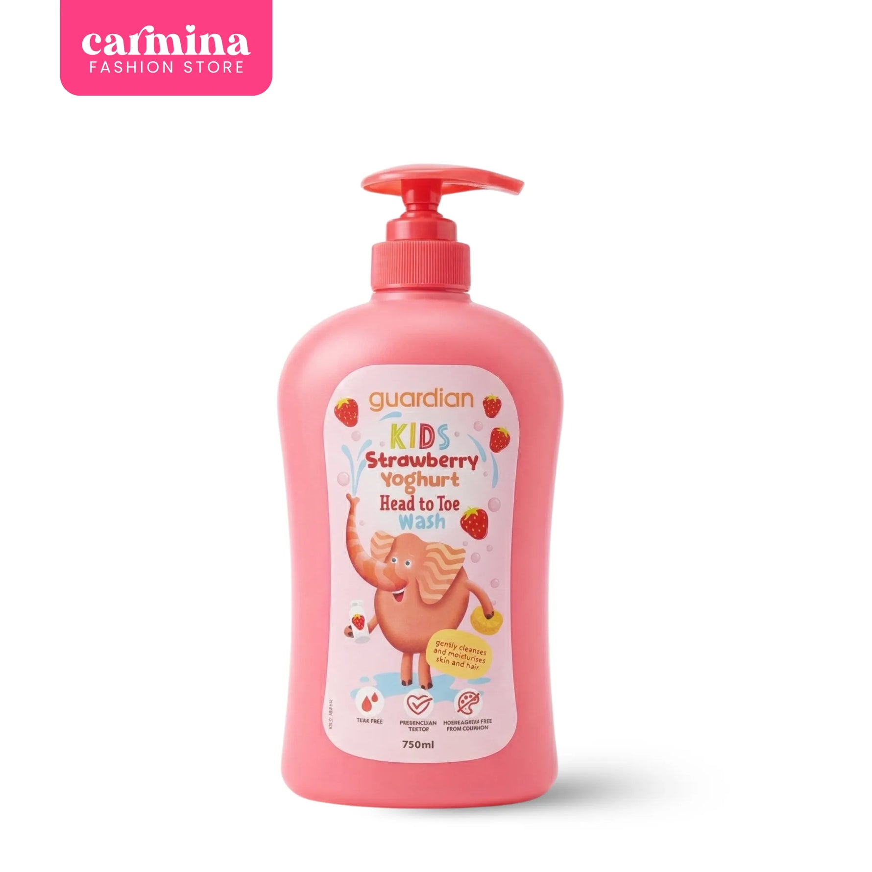 Guardian Kids Strawberry Yogurt Head-to-Toe Wash (750ml) #8109