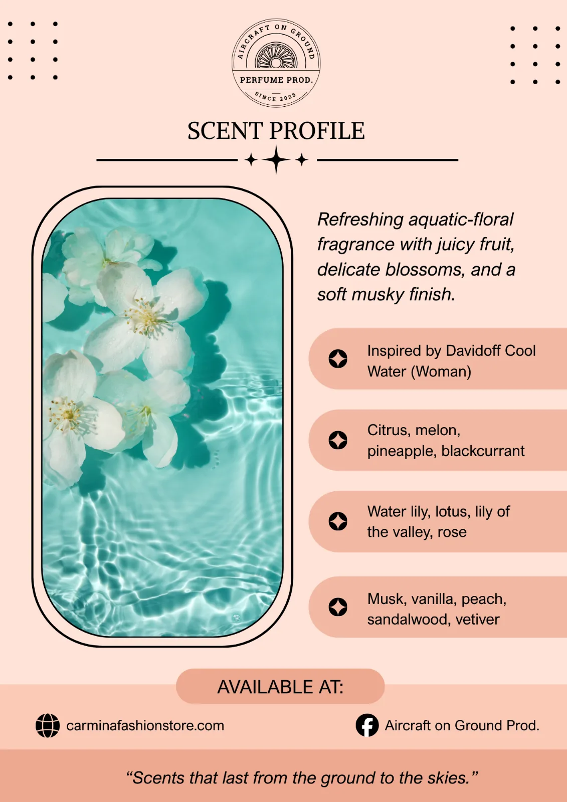 AOG Perfume Inspired by Davidoff Cool Water (Woman)