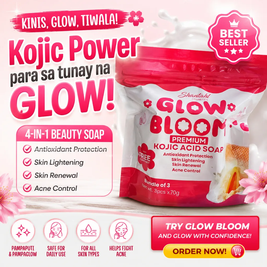 Glow Bloom Kojic Soap Pouch (3S)