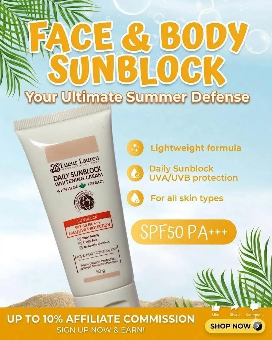 DAILY SUNBLOCK WHITENING CREAM