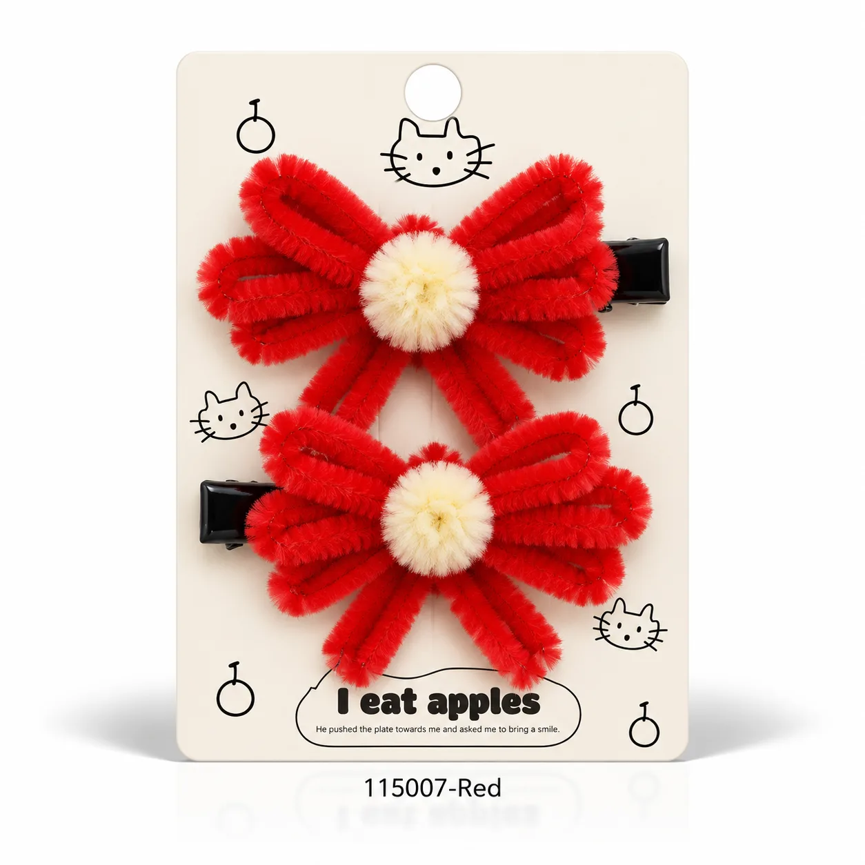 Ribbon hair clips