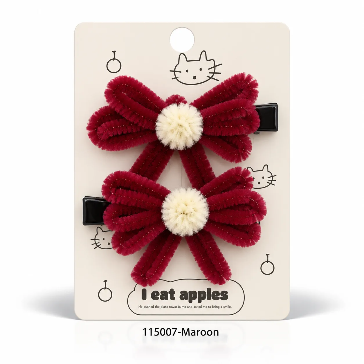 Ribbon hair clips