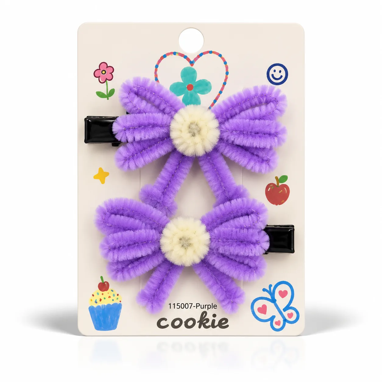 Ribbon hair clips