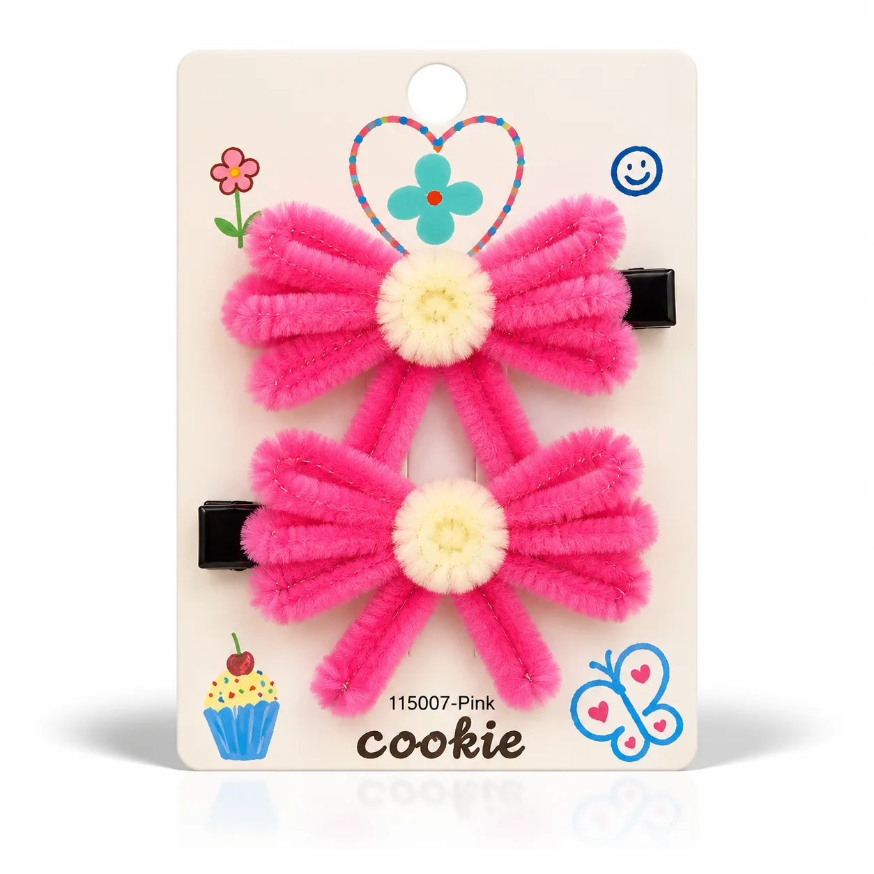 Ribbon hair clips