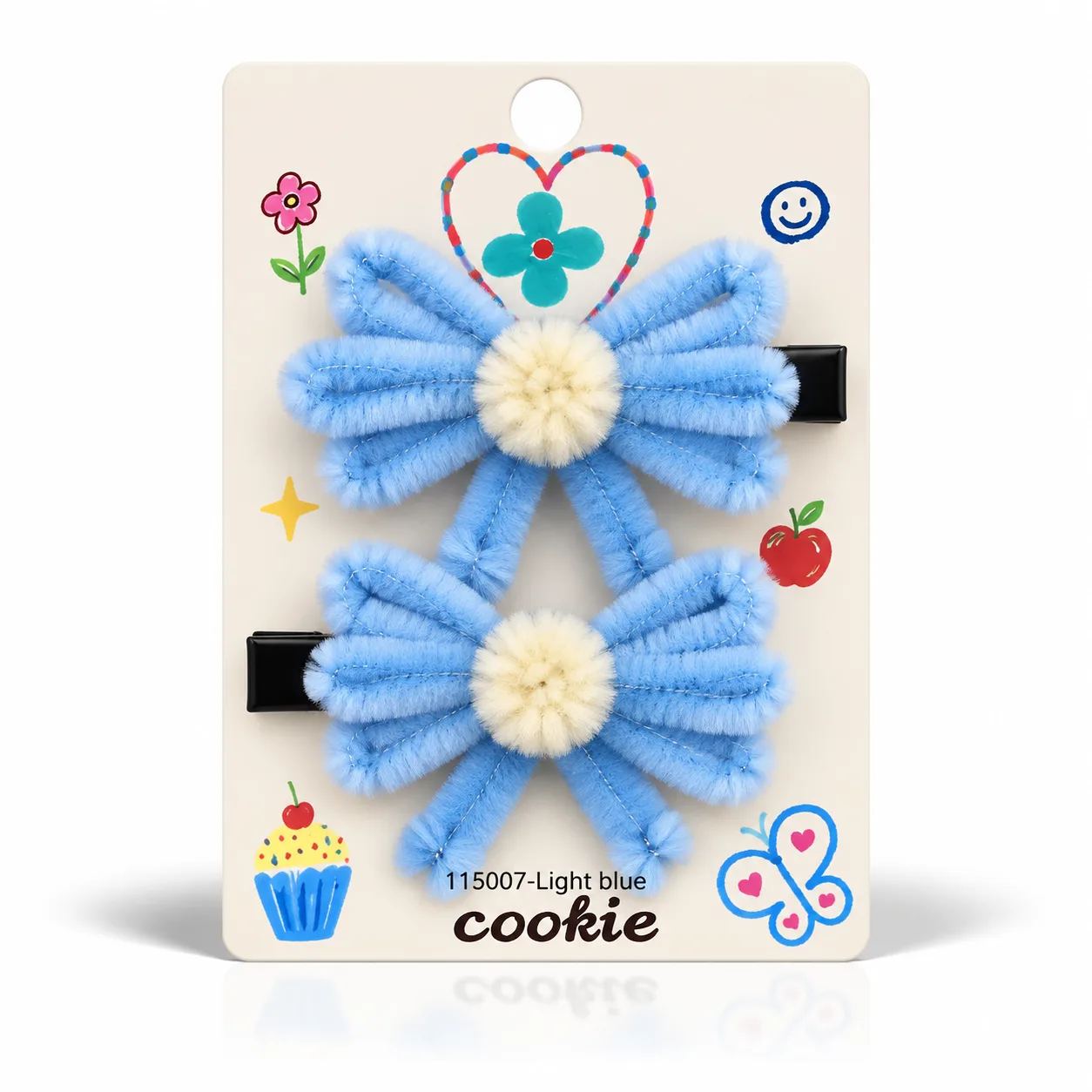 Ribbon hair clips