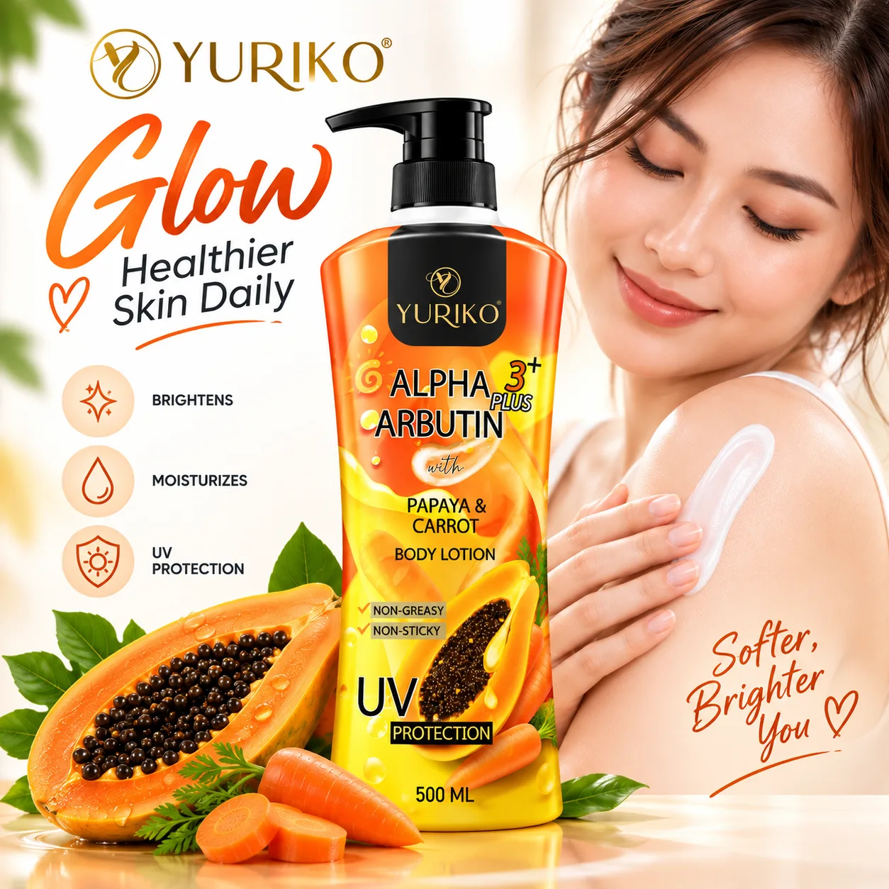 Yuriko Body Lotion Alpha Arbutin 500ml #9914