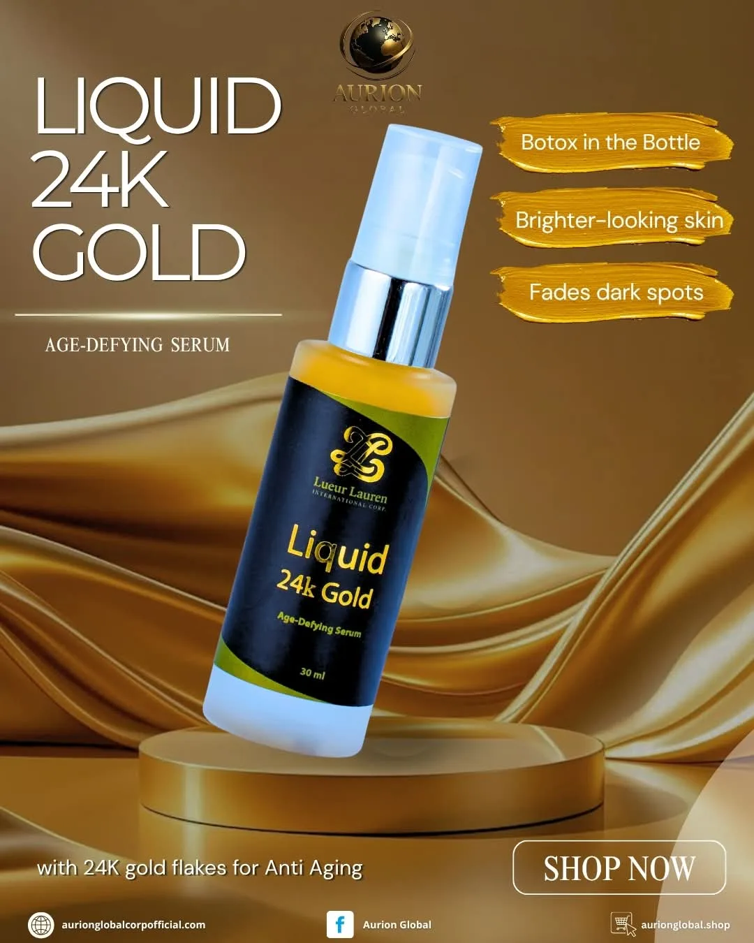 24K GOLD AGE-DEFYING SERUM