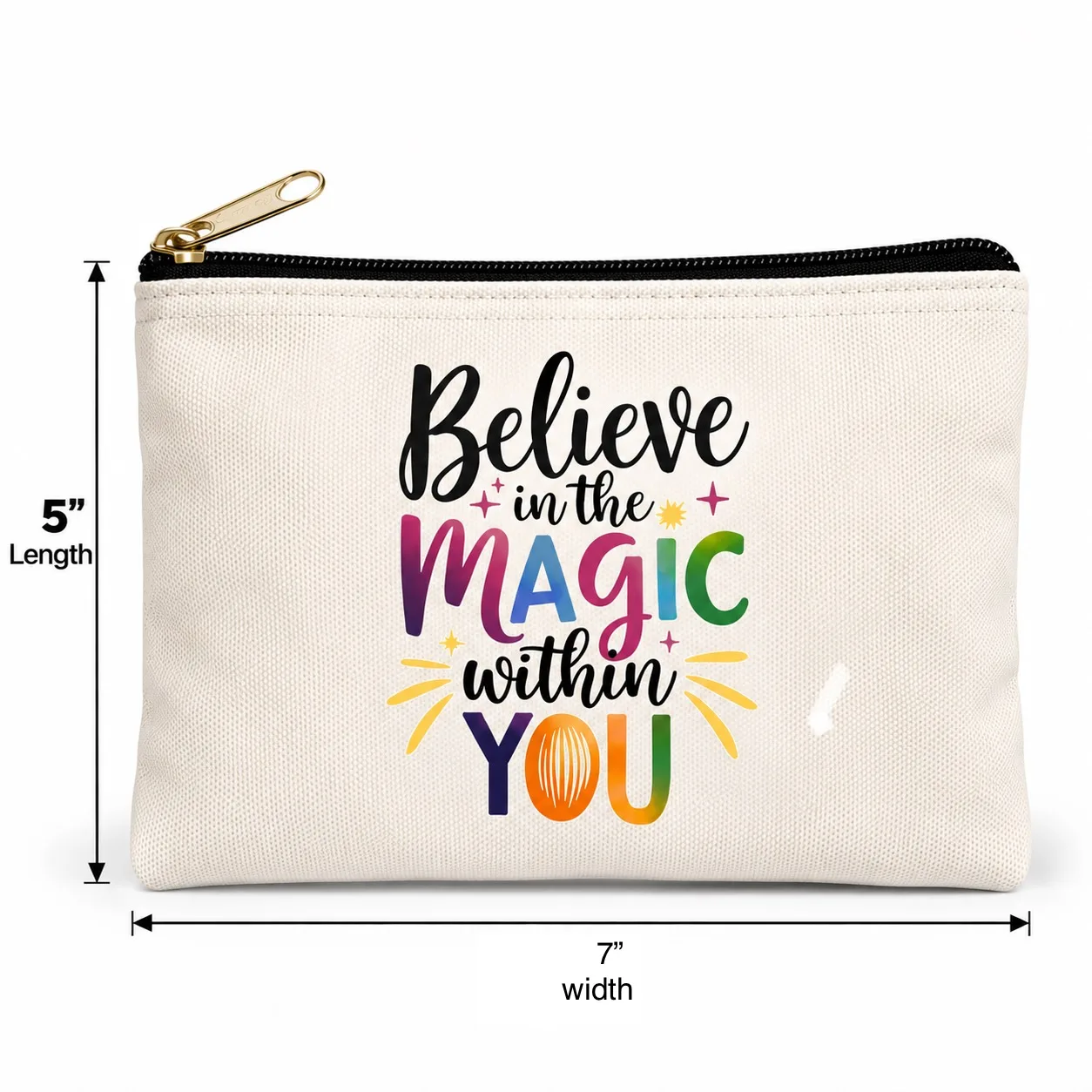 104002 CANVASS POUCH 5*7IN