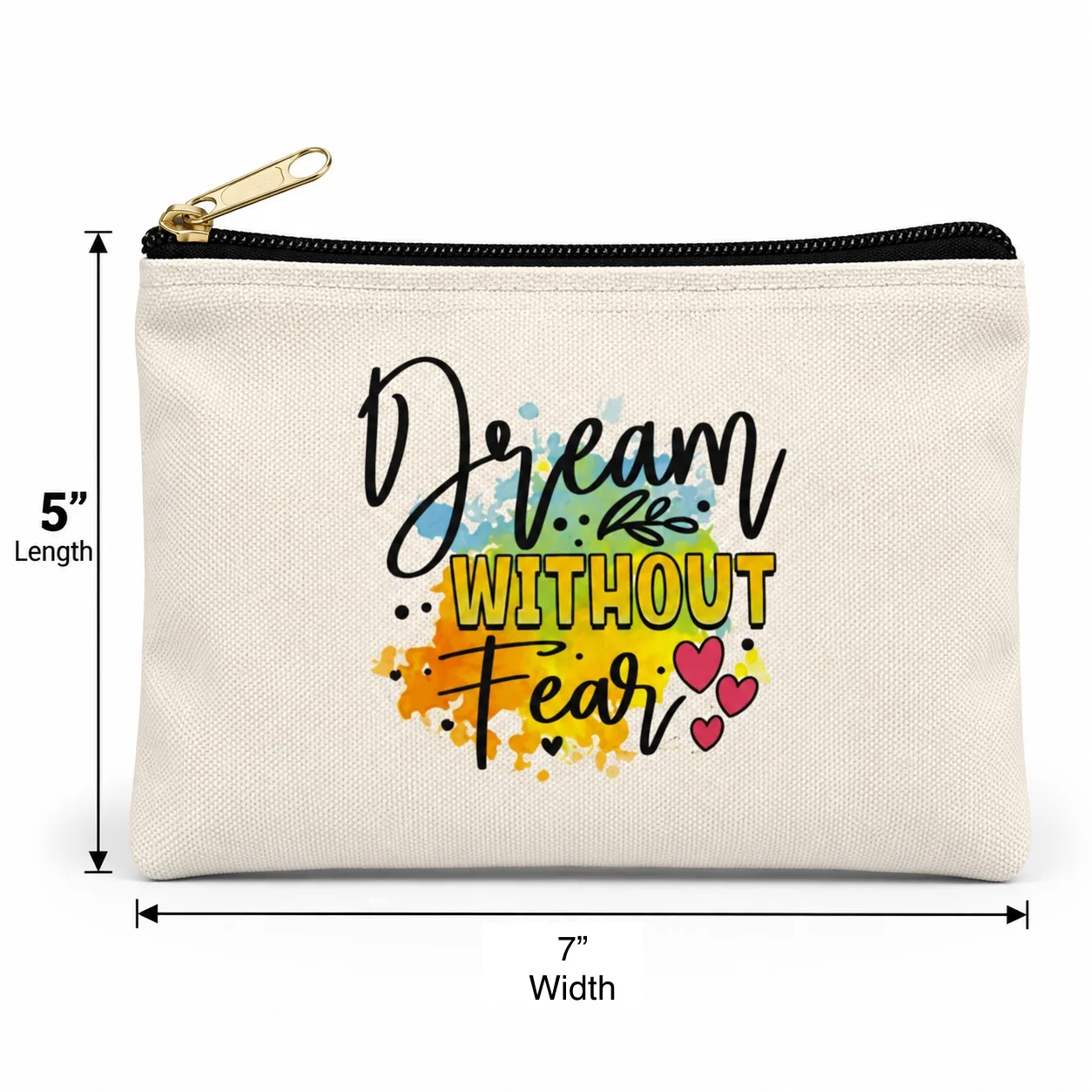 104002 CANVASS POUCH 5*7IN