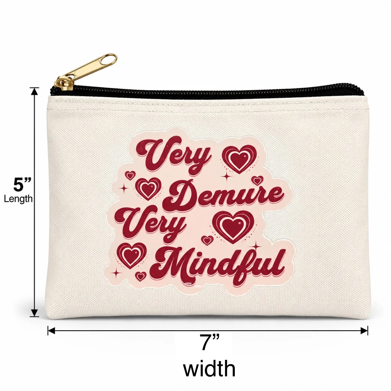 104002 CANVASS POUCH 5*7IN