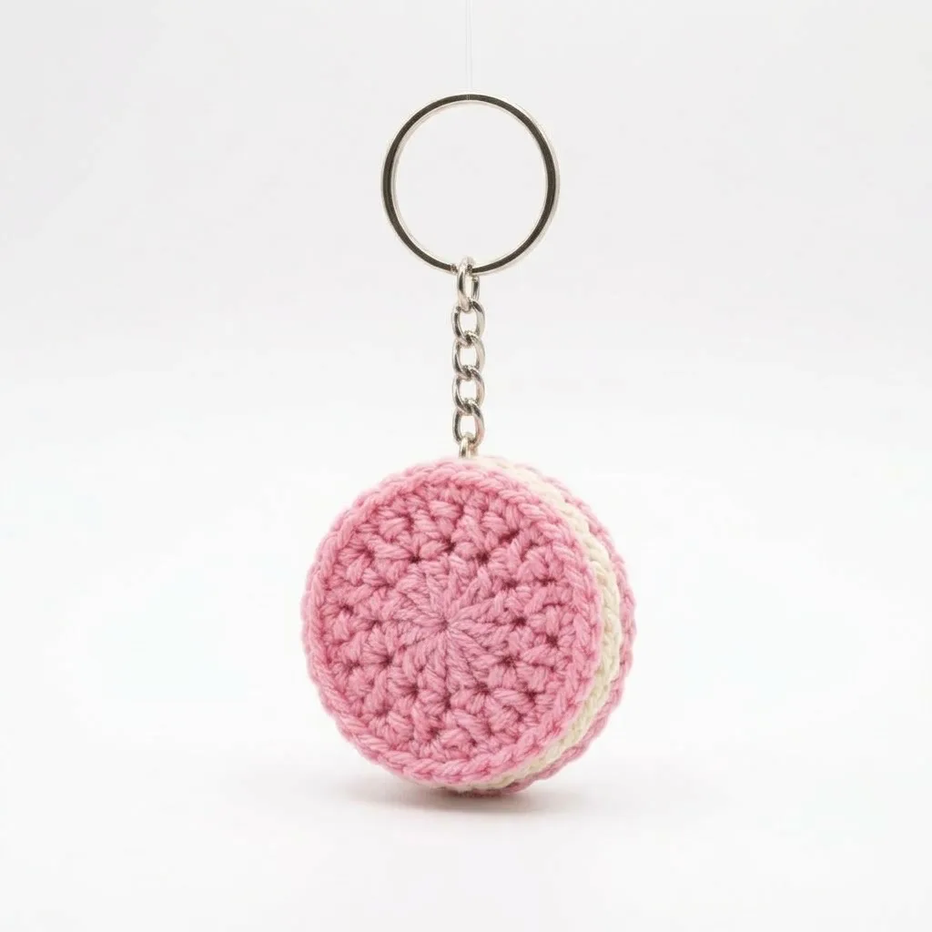 Crochet Oreo Keychain