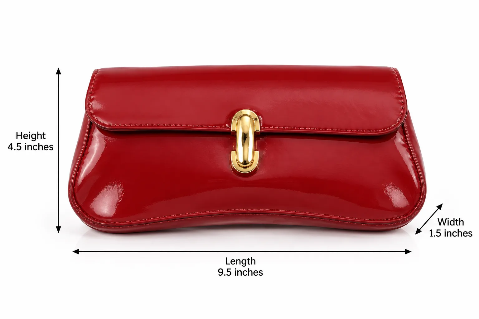 Shelilah Glossy Red Bag