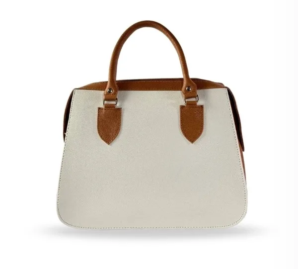 Beautiful white leather sling bag