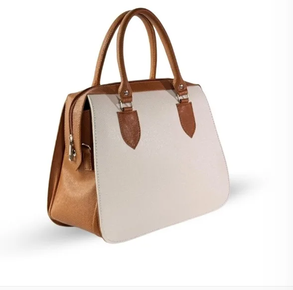 Beautiful white leather sling bag