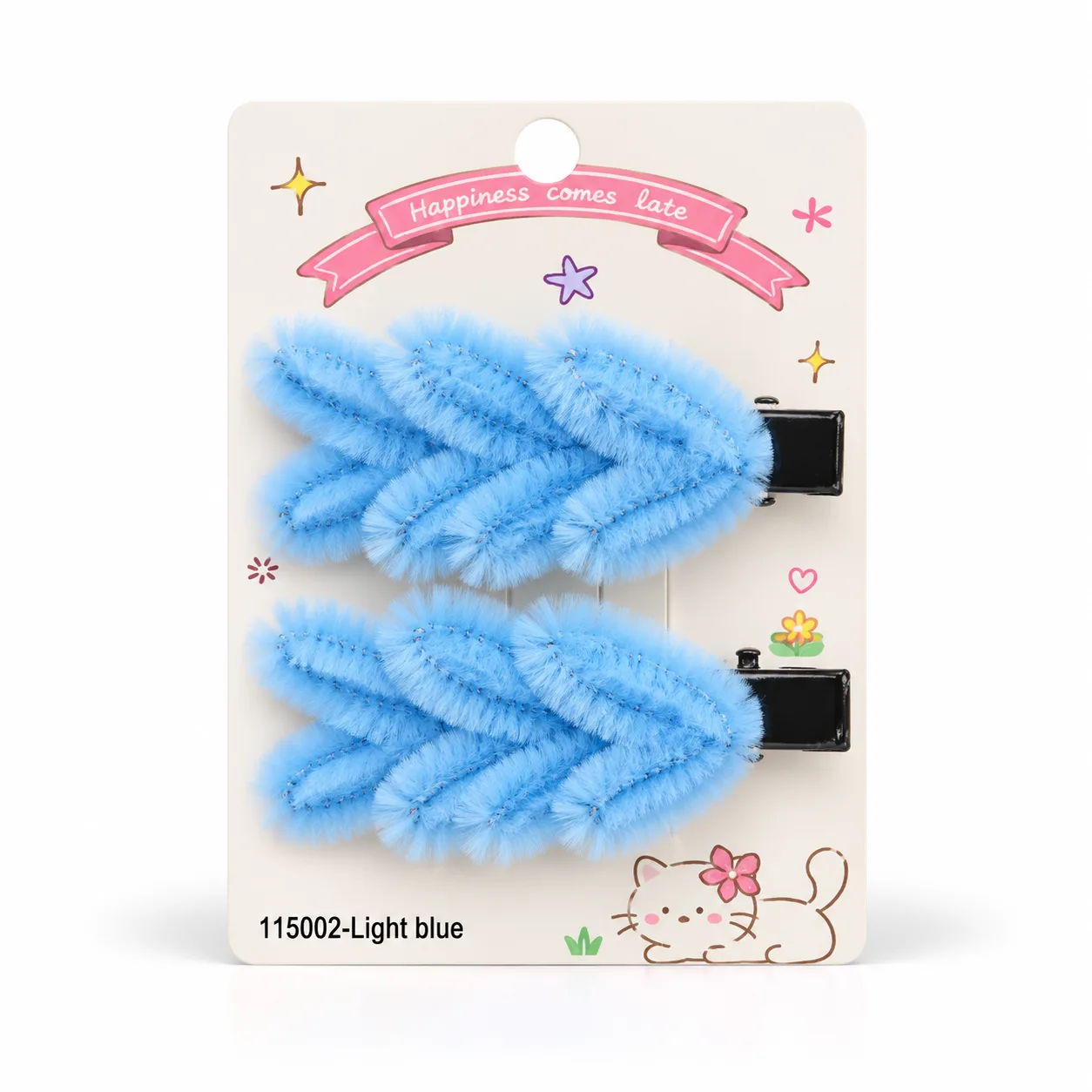 Mini heart hair clips