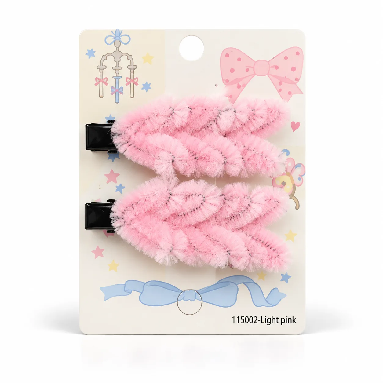 Mini heart hair clips