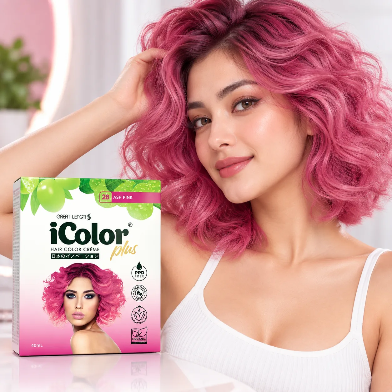 IColor Hair Cream Pink (Sachet)
