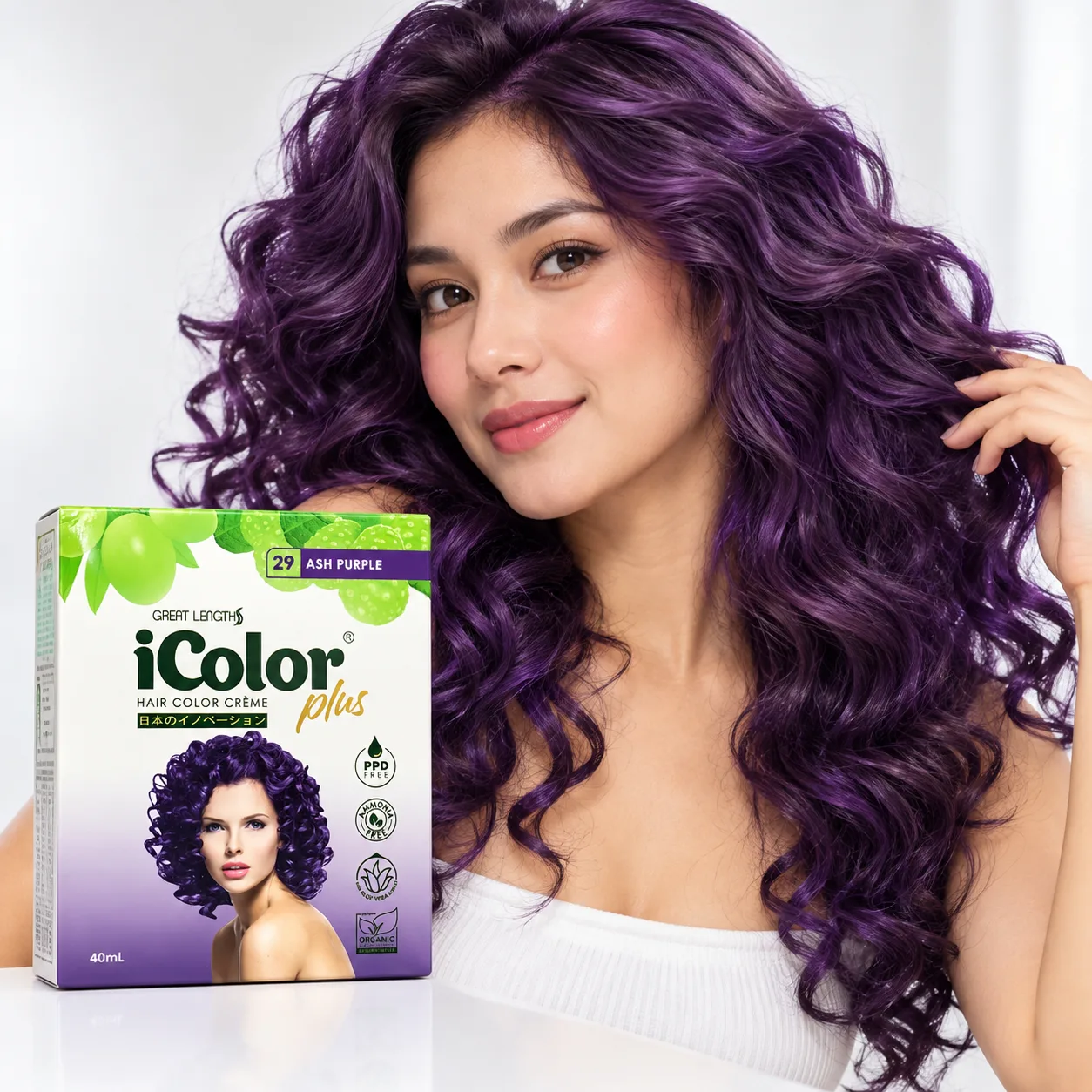 IColor Hair Cream Ash Purple (Sachet)