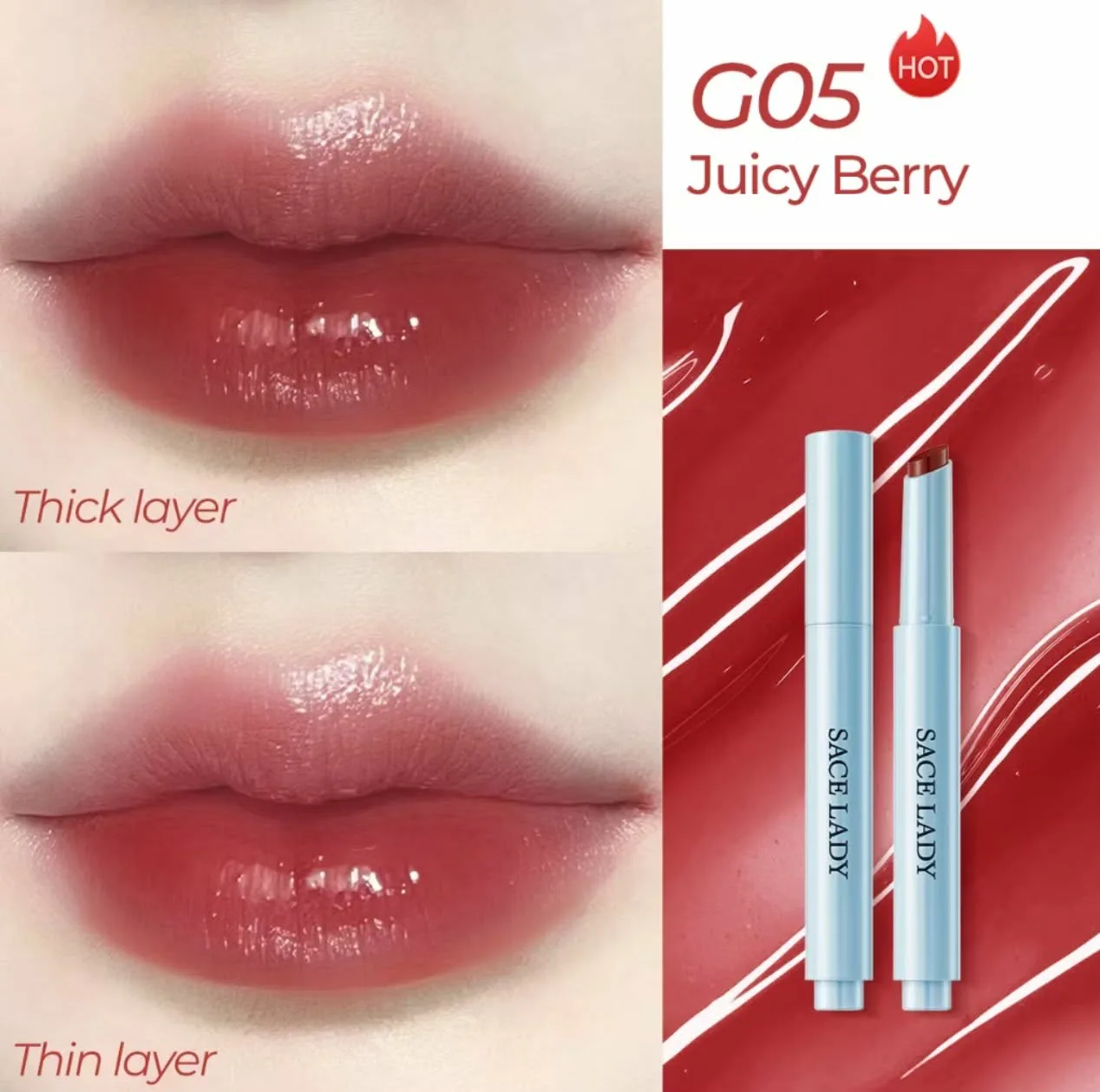 SACELADY Airy fresh tint lipstick