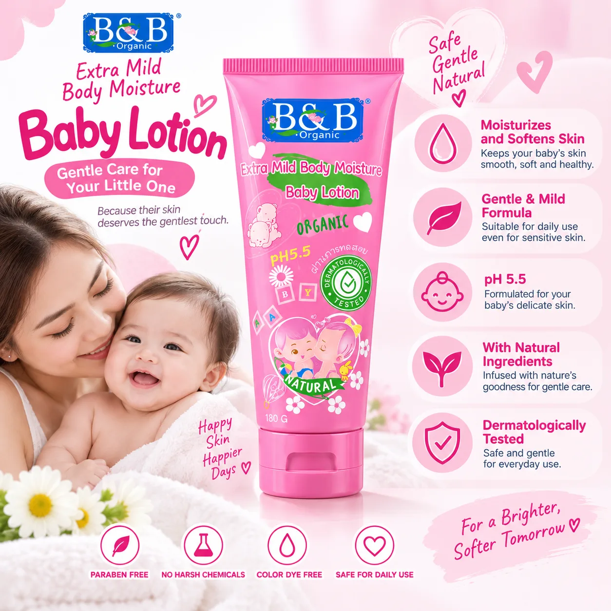 9907 APT B&B Baby Lotion (Pink)