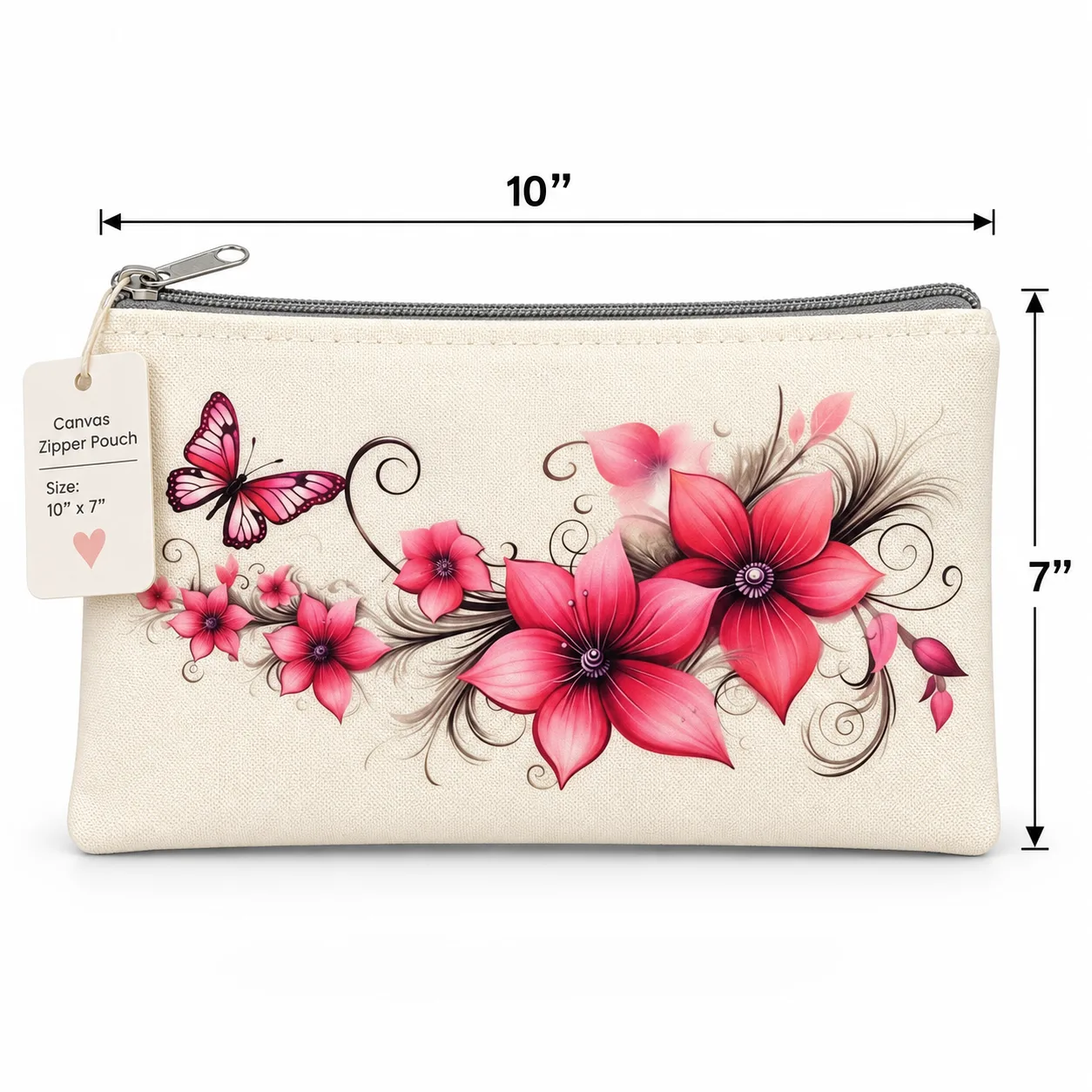 104021 CANVAS ZIPPER POUCH