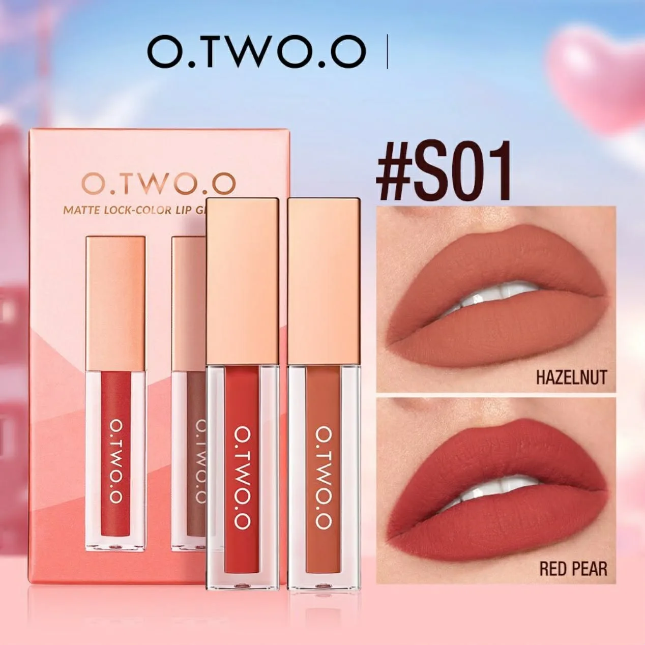 OTWOO Matte Lipglaze Set