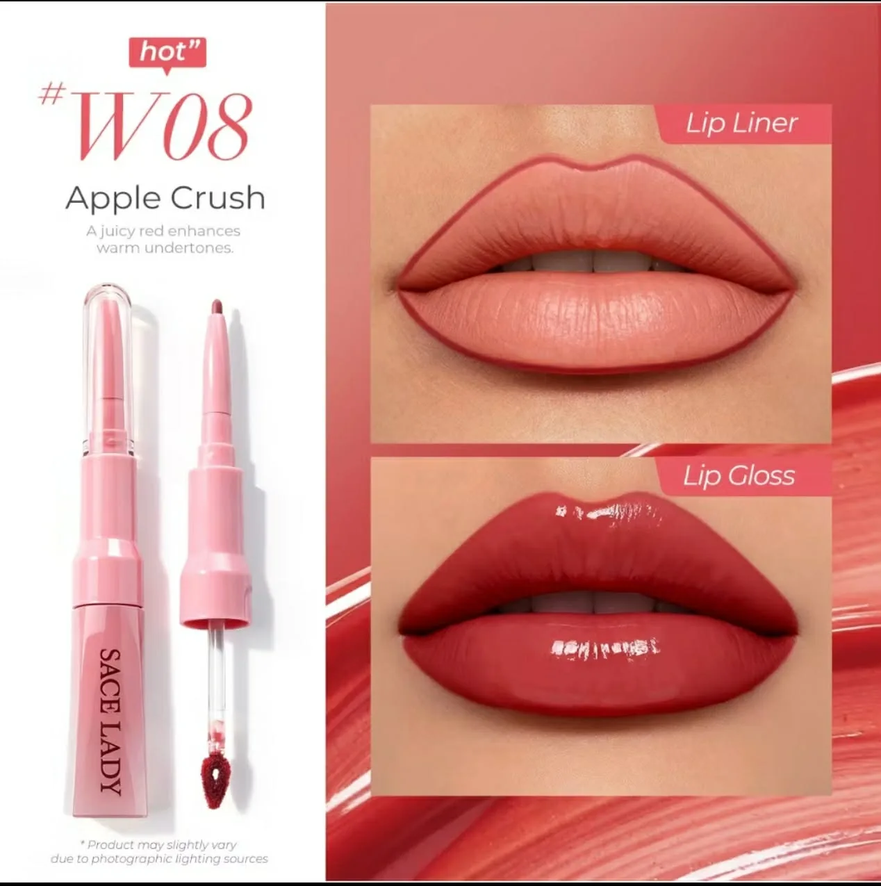 SACELADY 2in1 Lip Gloss Booster