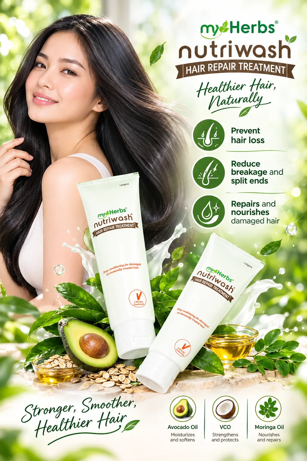 Myherbs Nutriwash Hair Repair Treatment Conditioner --BUY 1 TAKE 1