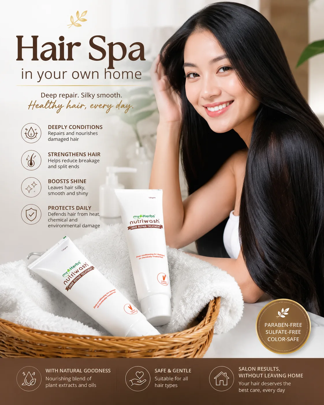 Myherbs Nutriwash Hair Repair Treatment Conditioner --BUY 1 TAKE 1