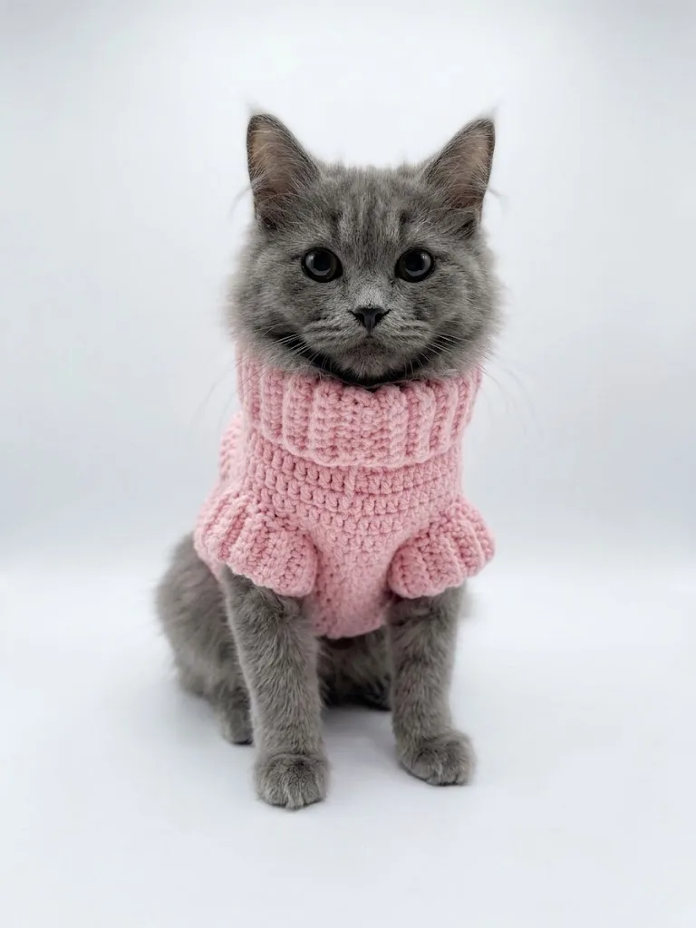 Crochet Cat Sweater