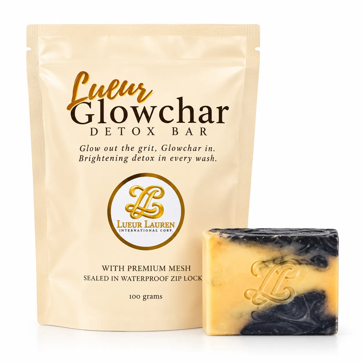 LUER GLOWCHAR DETOX BAR