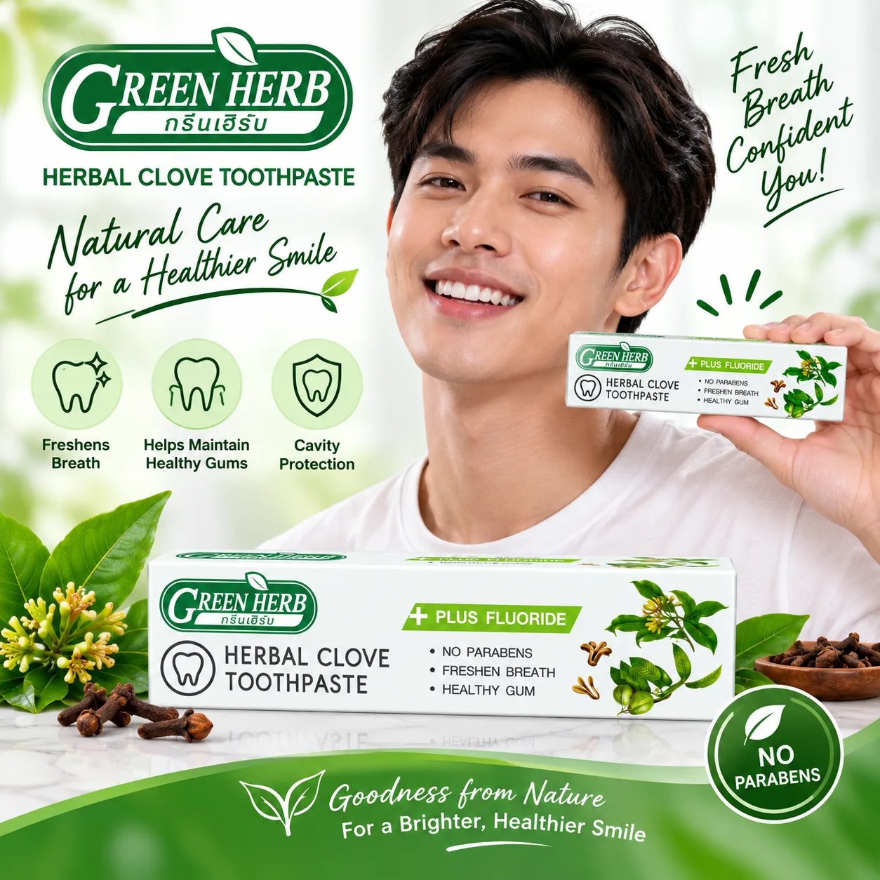Green Herb Toothpaste